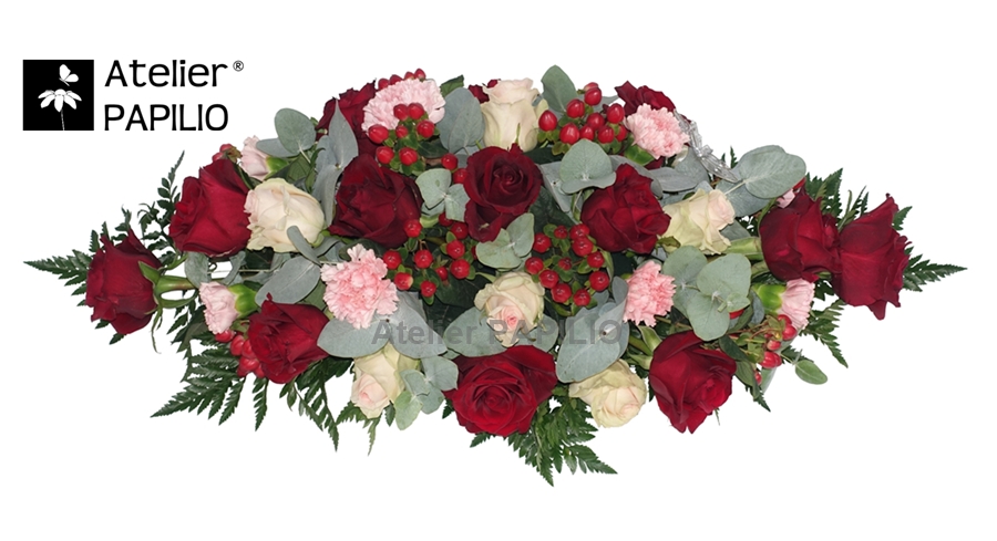 Kytice na svatební stůl.